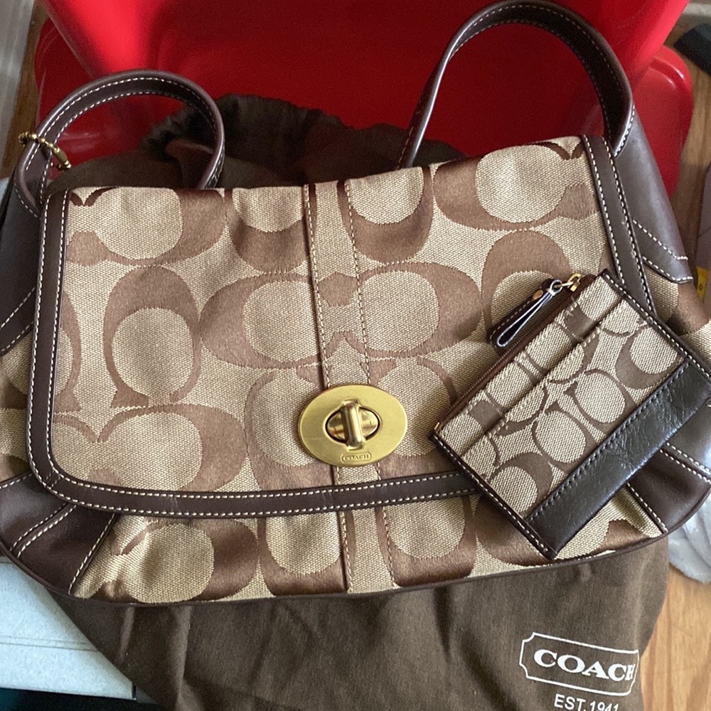 Coach Shoulder Bag and Coin Purse